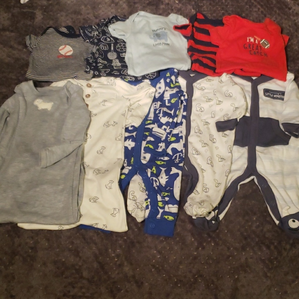 Baby boy bundle: Onesies and pajamas